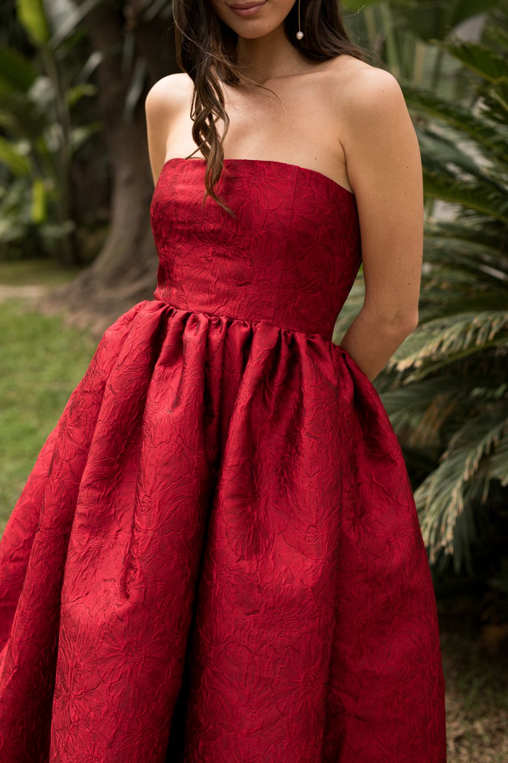Vestido Fernanda Rojo - Imagen 4
