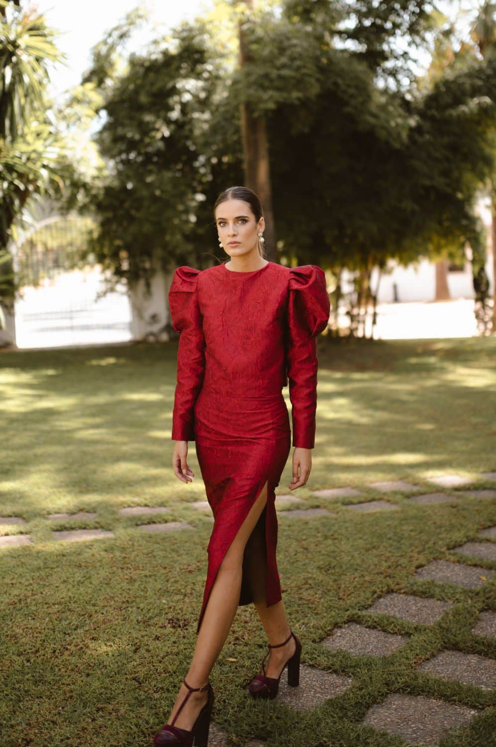 Falda Maiori Burdeos