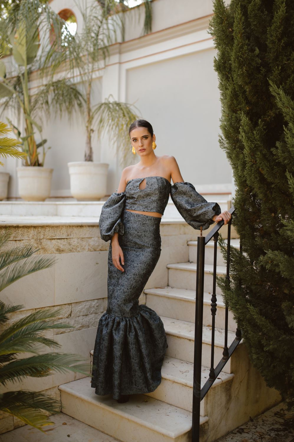 Falda Dalia Gris y Negro - Imagen 2