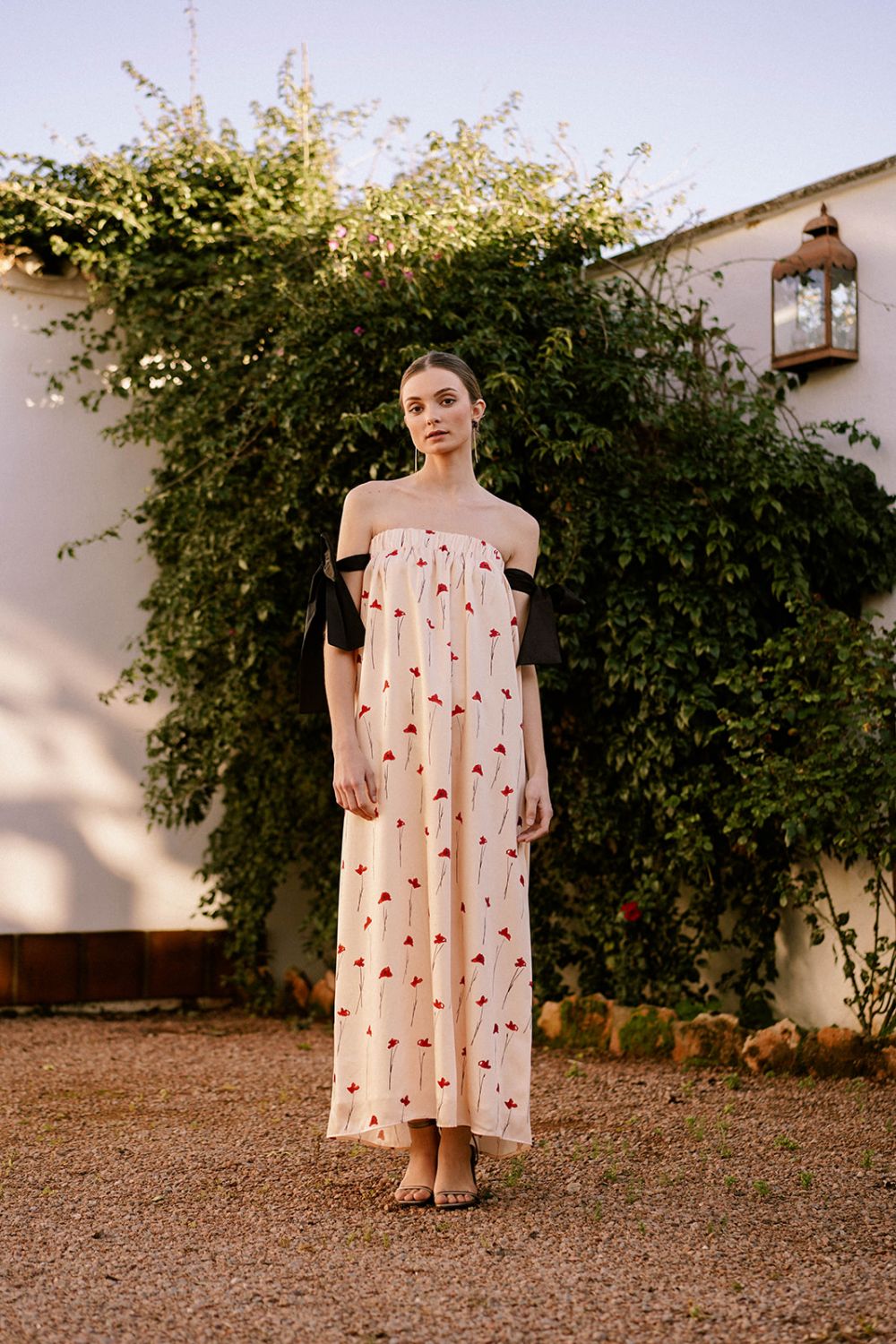 Vestido Deva Lazos Negros - Imagen 2