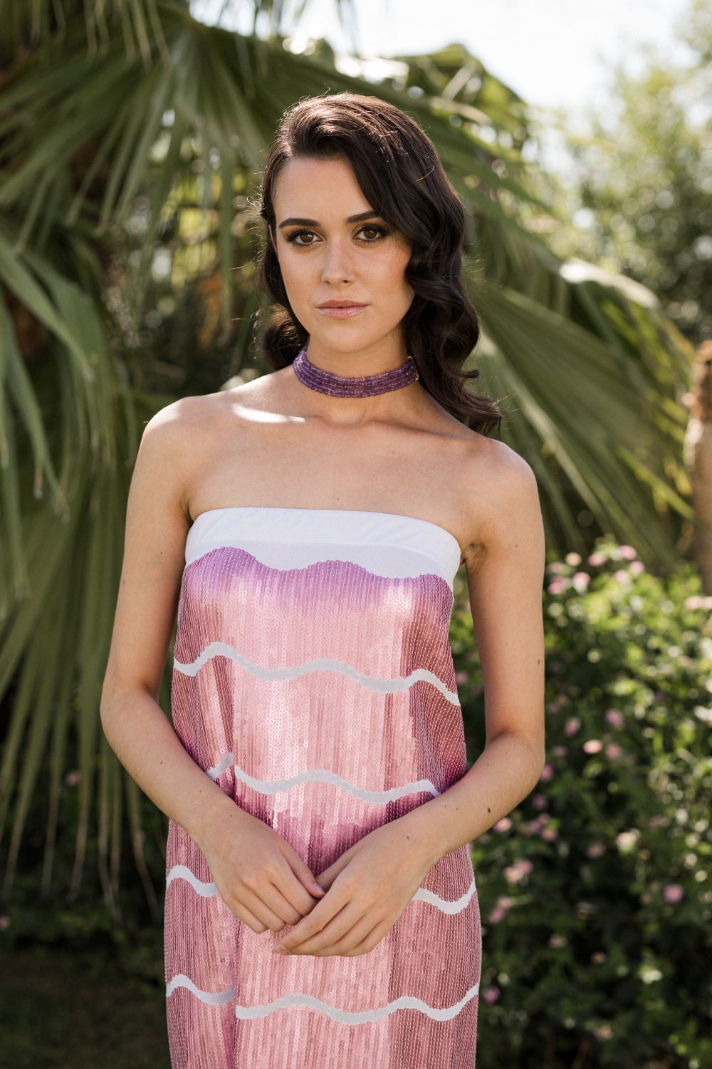 Vestido Camelia Lentejuelas Rosa - Imagen 6