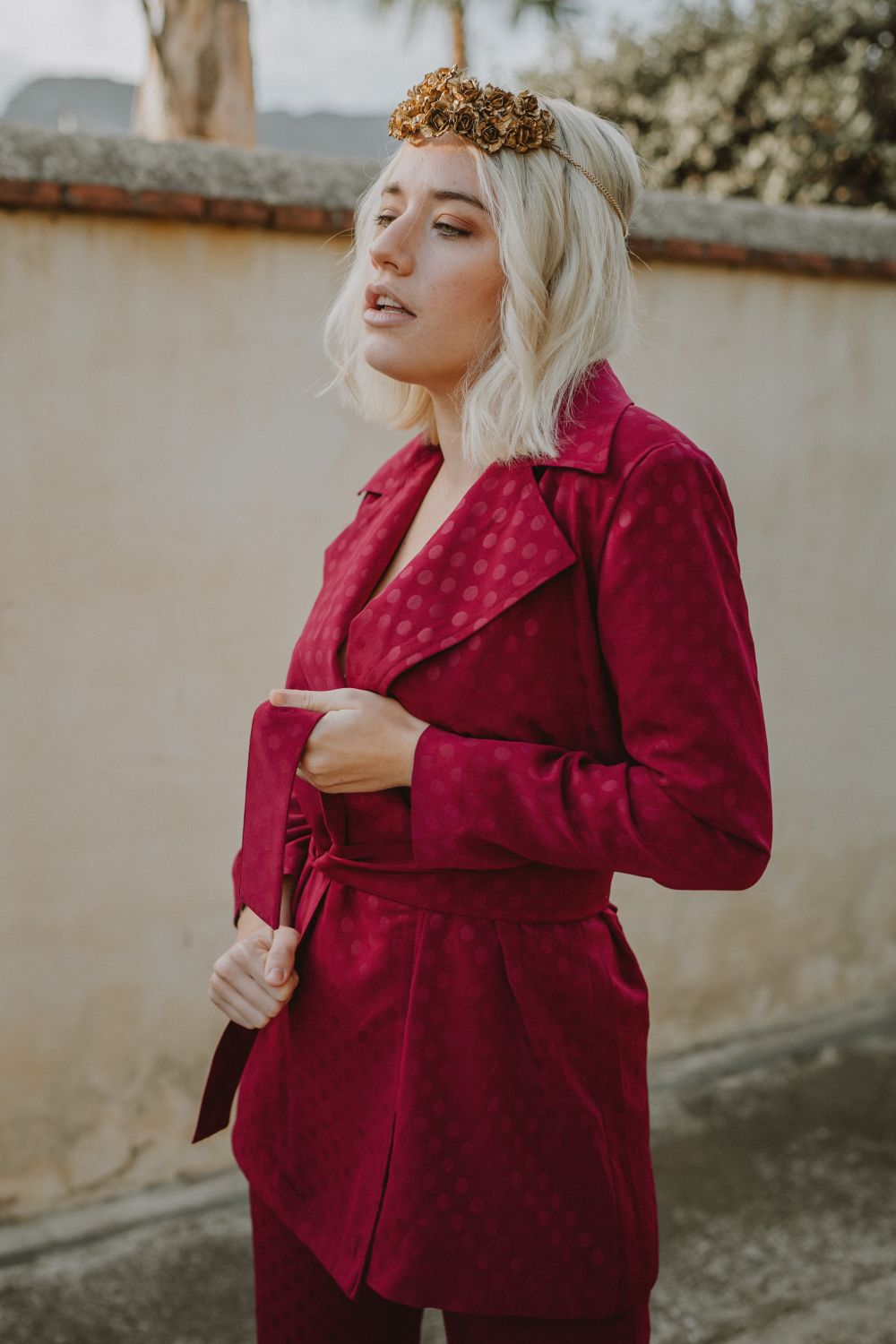 Chaqueta Lunar Rojo Fresa - Imagen 3