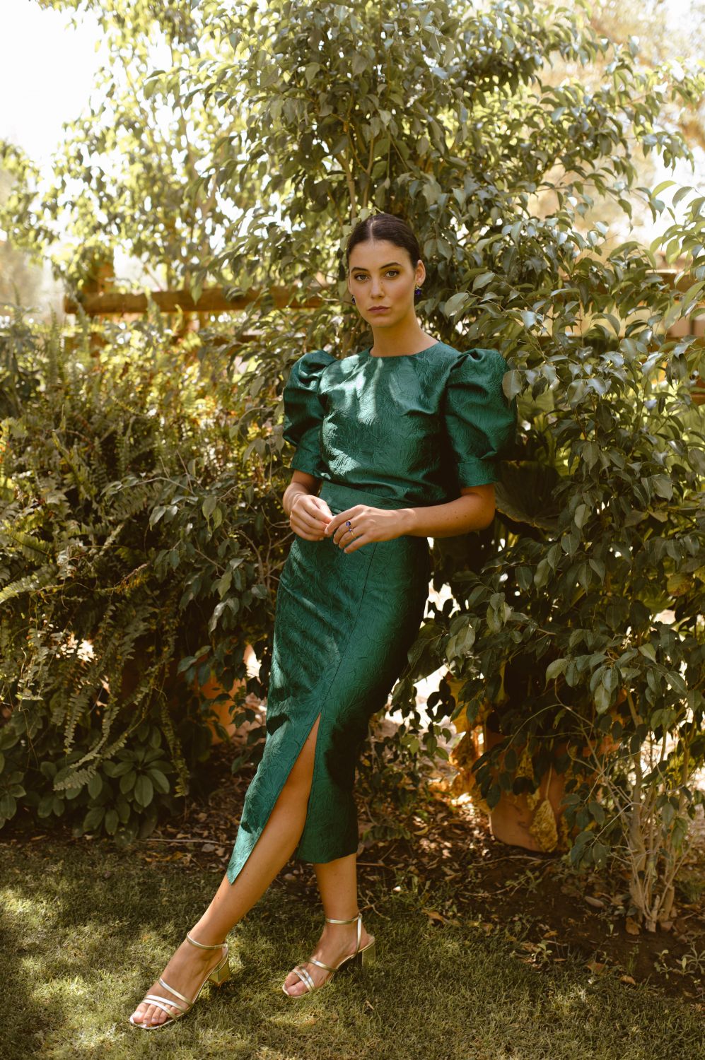 Falda Maiori Verde Botella - Imagen 2