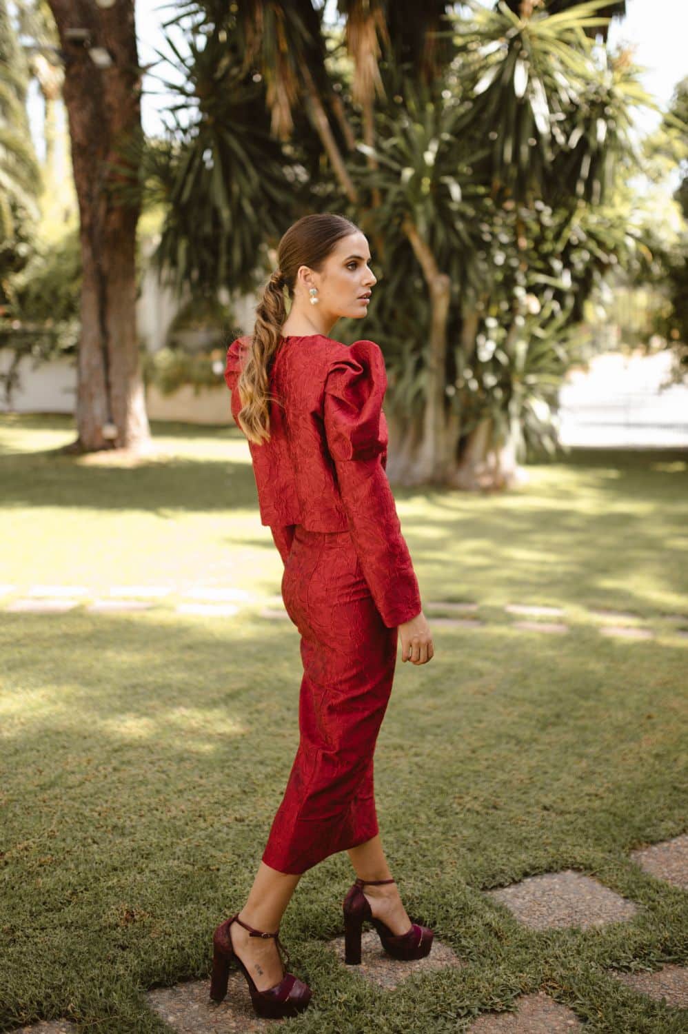 Falda Maiori Burdeos - Imagen 4