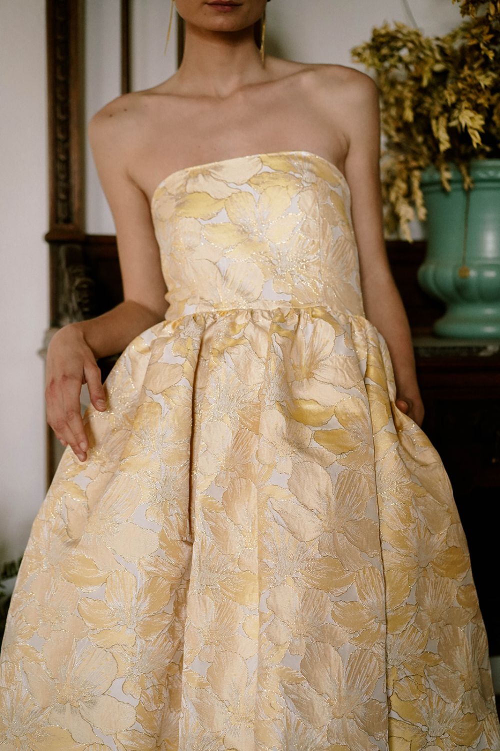 Vestido Fernanda Amarillo - Imagen 4