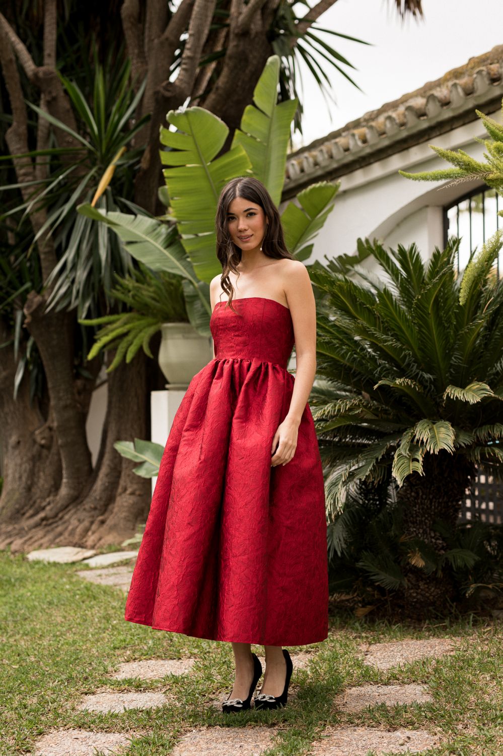 Vestido Fernanda Rojo - Imagen 2