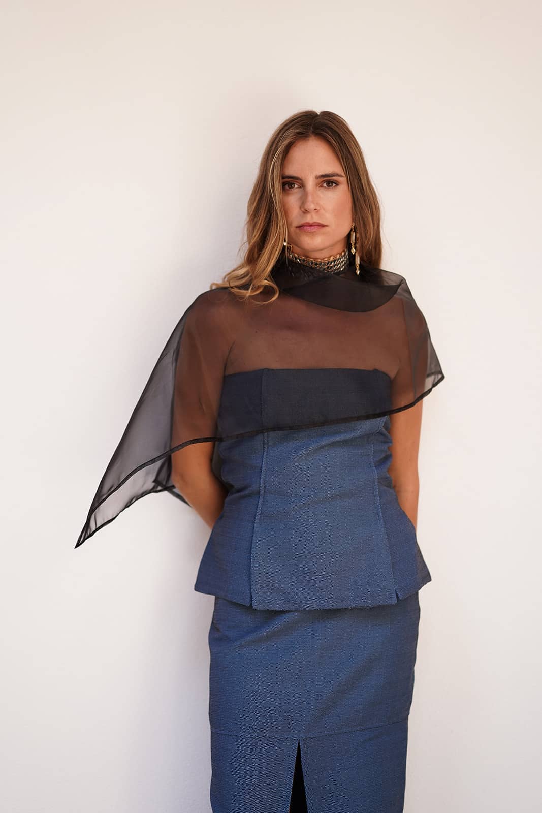 Capa Organza Negro - Imagen 2