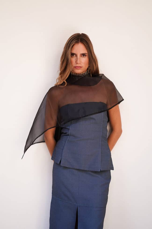 Capa Organza Negro