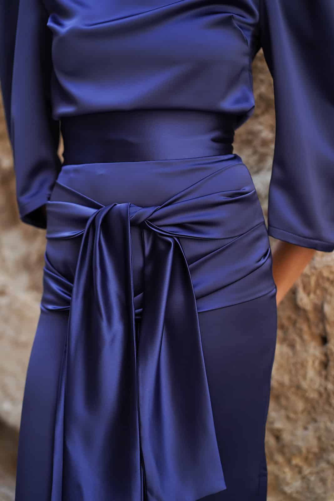 Falda Rania Azul Marino - Imagen 4