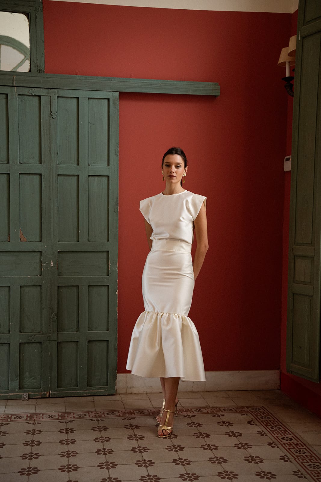 Falda Dalia Crudo Midi - Imagen 4